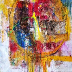 Thokozani Mthiyane - Mixed Media on Fabriano