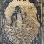 Elizaveta Rukavishnikova - Charcoal on Brown Card - 2014