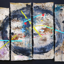 Thokozani Mthiyane - Oil and Mixed Media on Canvas