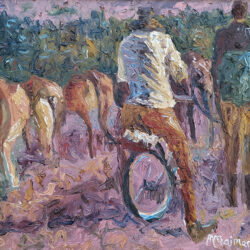 Mike Maimane - Oil and grit on canvas on board - 2012