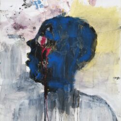 Thokozani Mthiyane - Oil and Mixed Media on Fabriano - 2019