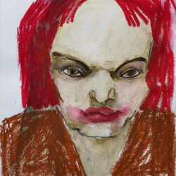 Terri Broll - Red (Studio Sketch)
