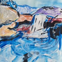 Faye Spencer - Fierce water with purple hills