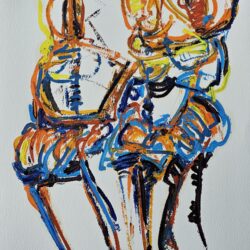 Godfrey Majadibodu- River dance II