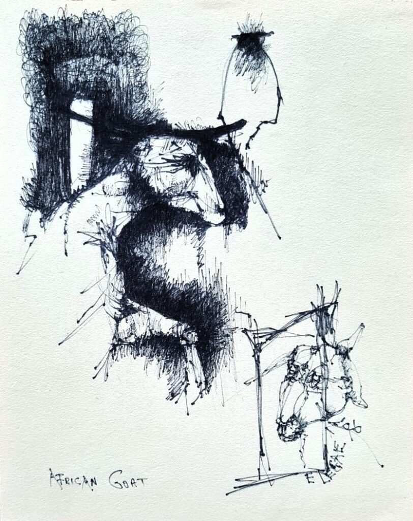 Ezrom Legae – African Goat – Art Eye Gallery